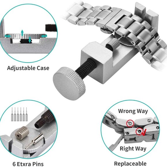 Watch Repair Kit, Watch Link Removal Tool, Watch Band Adjustment - Picture 5 of 6